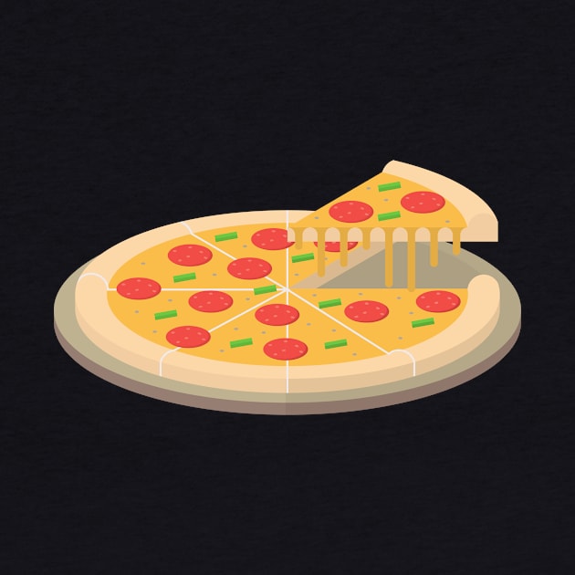 Tasty Cheese Pizza Slice by InkyArt